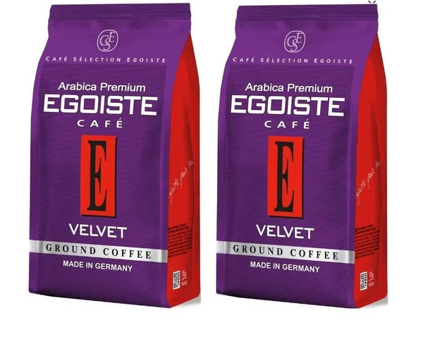 Кофе молотый Egoiste Velvet, 200 г, 2 упаковки - купить с доставкой по ...