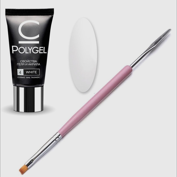 Cosmo Nail №4 WHITE полигель моделирующий для ногтей - купить с ...