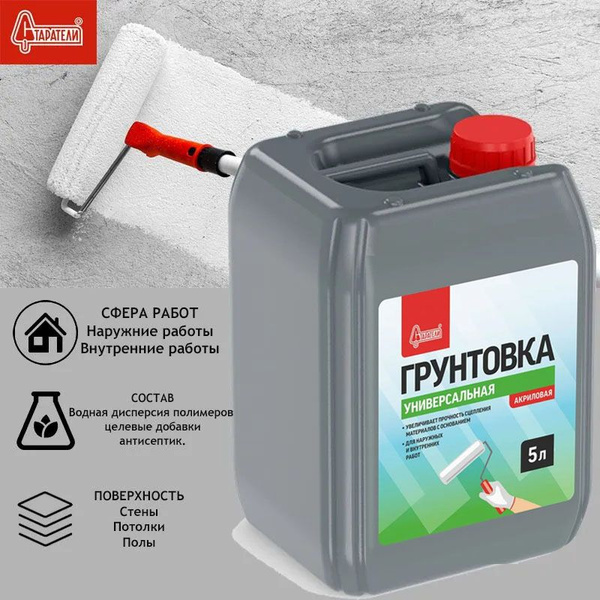 Грунтовка Старатели Обеспыливающая, Глубокого проникновения купить по ...