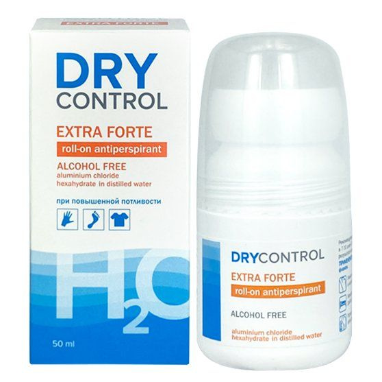 DryControl Extra Forte Roll-on Антиперспирант H2O без спирта 50мл ...