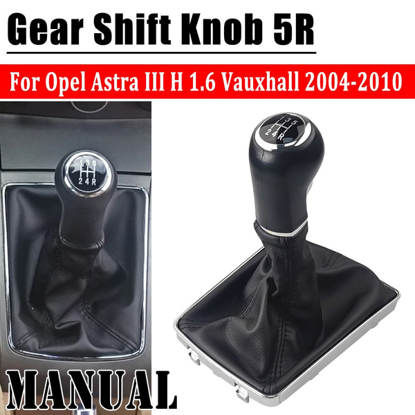 POMELLO LEVA DEL CAMBIO CUFFIA CON CERNIERA 6 R NERO PER OPEL ASTRA H 04-10 EB - Foto 10