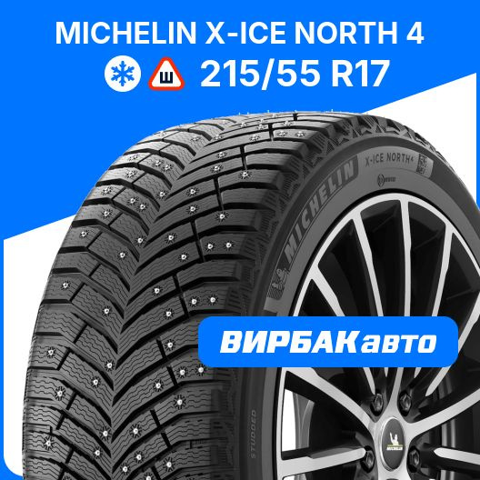 Шины для легковых автомобилей MICHELIN 215/55 17 Зима Шипованные ...