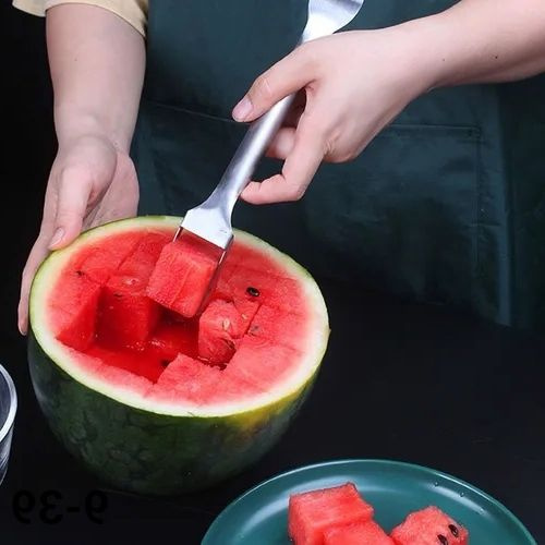 Нож вилка для арбуза.Кухонный слайсер для резки спелой дыни.Арбузорезка ...
