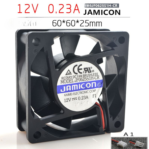 Вентилятор Jamicon 12V 0.23A JF0625S1H-CR 6025 6CM Супер Тихий Шумовой ...