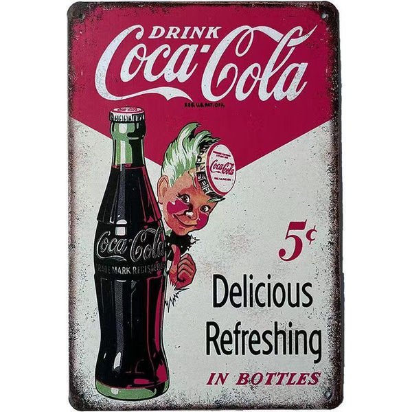 J-TOP coca-cola металлическая пластина (20x30), декоративная доска в ...