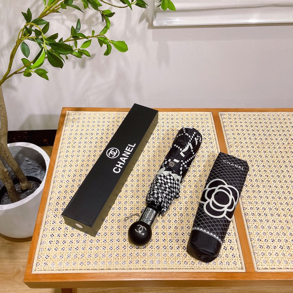 Зонт Chanel, 3 сложения, черный меланж купить по низкой цене в интернет ...