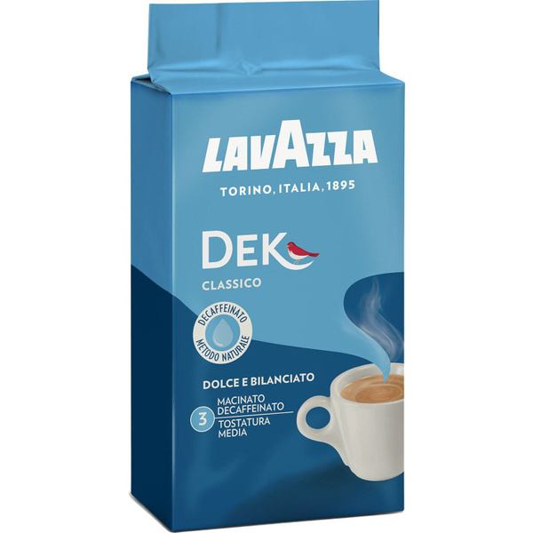 Кофе Lavazza Caffe Decaffeinato молотый 250г без кофеина - купить с ...