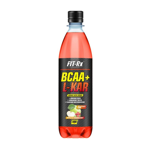 Характеристики L-Карнитин Fit-RX BCAA + L-KAR, 500 мл, вкус: яблоко ...
