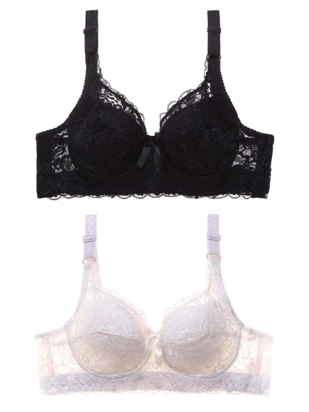 Бюстгальтер Женский, размер 100D черно-серый Breathable Повседневный ...