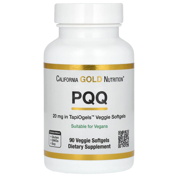 Пирролохинолинхинон (PQQ), California Gold Nutrition, 20 мг, 90 капсул ...