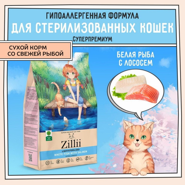 Сухой корм для кошек стерилизованных и с избыточным весом 400 г ...