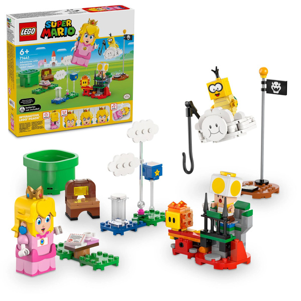 Лего Super Mario серия, LEGO 71441 Приключения с интерактивным LEGO Пич ...