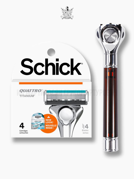 Характеристики Wilkinson Sword Quattro Schick 4 сменные кассеты ...
