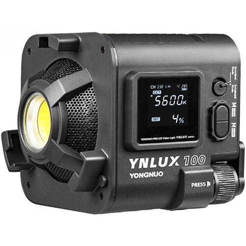 Дневной свет YONGNUO YNLUX100, 120 Вт Ручной видео свет с Bowens Mount ...