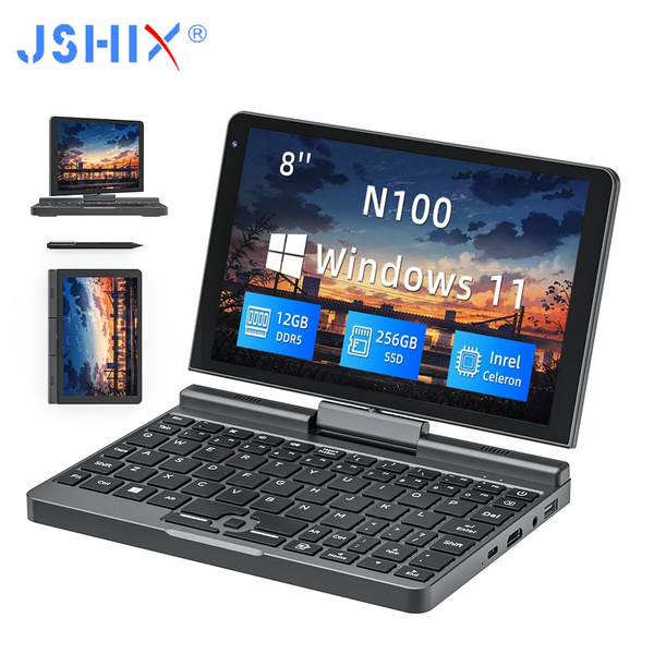Ноутбук JSHIX Мини-портативный ноутбук Intel Celeron N100, серый купить ...