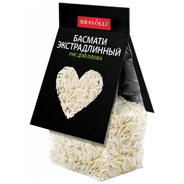 Рис BRAVOLLI Басмати экстрадлинный для плова 350г - купить с доставкой ...