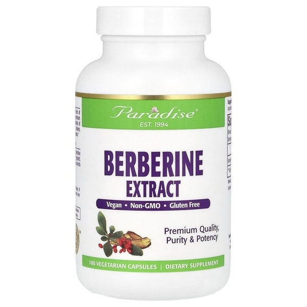 Paradise Berberine, Экстракт берберина, общее укрепление организма 500 ...