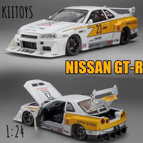 Модель металлической машинки Nissan Skyline Ares GTR R34 1:24 Ниссан ...