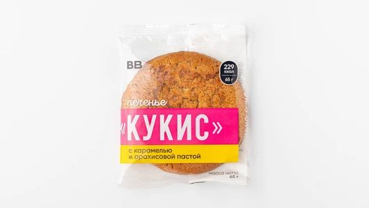 Кукис с карамелью и арахисовой пастой, 4 шт купить на OZON по низкой ...