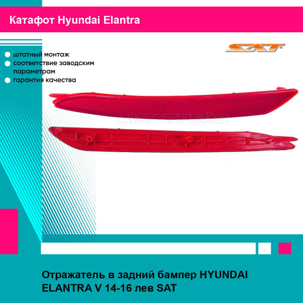 Отражатель Hyundai Elantra 13-16 (Справа)