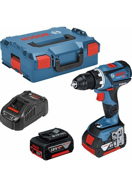 Bosch Professional 18V Gsr 18V-60C + Аккумулятор 2 x 5,0 Ач + Зарядное ...