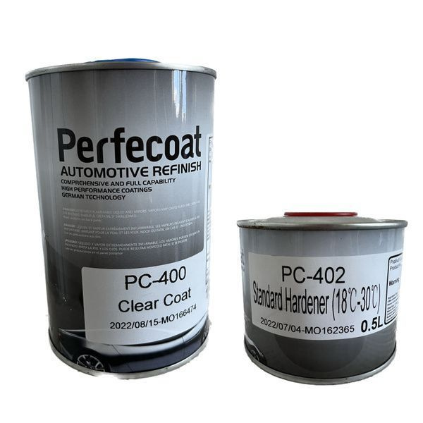 PERFECOAT Лак прозрачный PС-400 Clear Coat 1л + PC-402 Standart ...