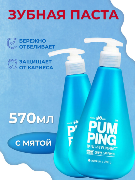 Корейская зубная паста с дозатором LG Perioe Original Pumping ...
