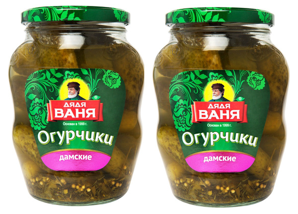 Огурчики Дядя Ваня маринованные Дамские 2 штуки по 680 грамм купить на ...