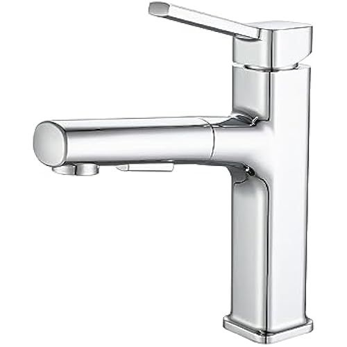 Выдвижной смеситель для раковины, кран для горячей и холодной воды на ...