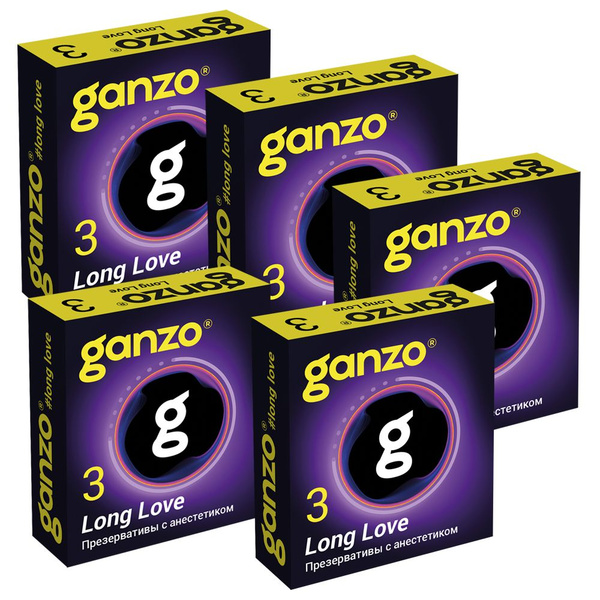 Ganzo Long Love презервативы с анестетиком для продления удовольствия ...