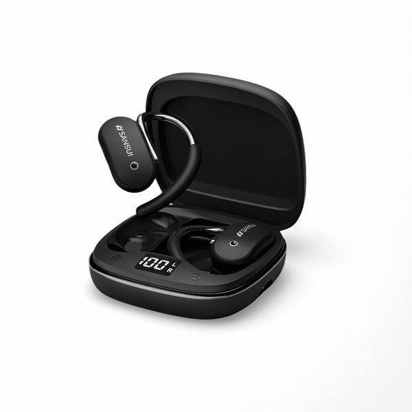 SANSUI W15 открытые беспроводные Bluetooth 5.4 наушники, HD звонки, бег ...