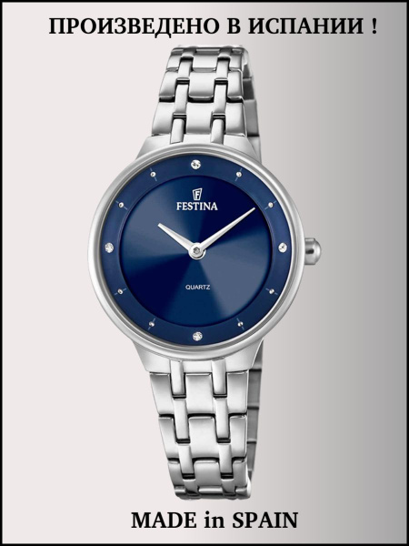 Festina Orologio Uomo F20600/3: Cronografo Analogico In Acciaio, Quadrante Argento E Bracciale Integrato, Design Elegante E Sportivo - 2