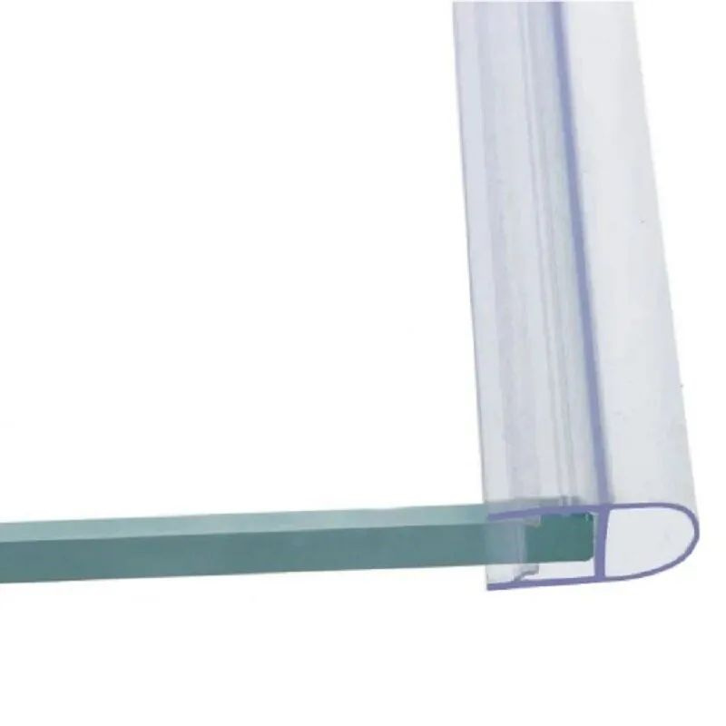 Достоинства уплотнителя с А-образным профилем для душевых кабин, на стекло толщиной 6 мм, длина 180 см, петля 7 мм