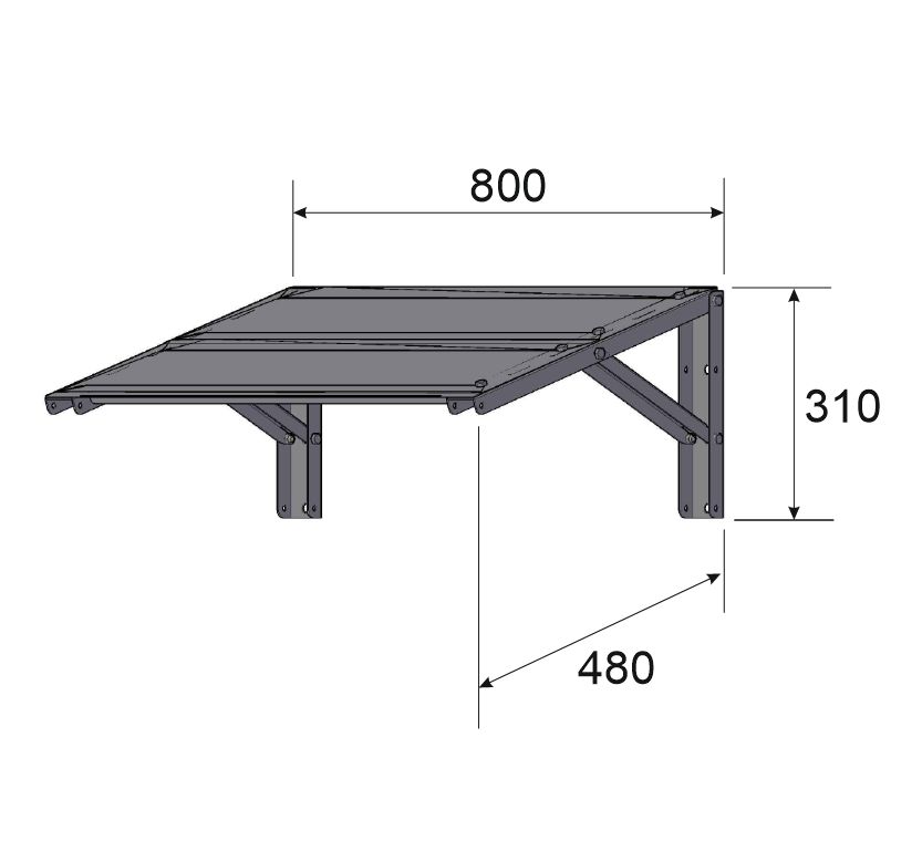 Козыреккондиционеразащитныйширина80*48см