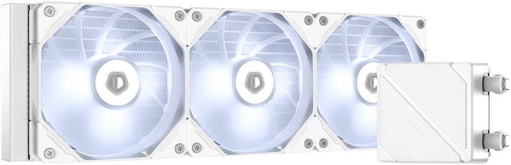 Комплект водяного охлаждения ID-COOLING DASHFLOW 360 BASIC WHITE (TDP 260W, PWM, Помпа с White LED подств., TRIPLE LED FAN 120mm) RET