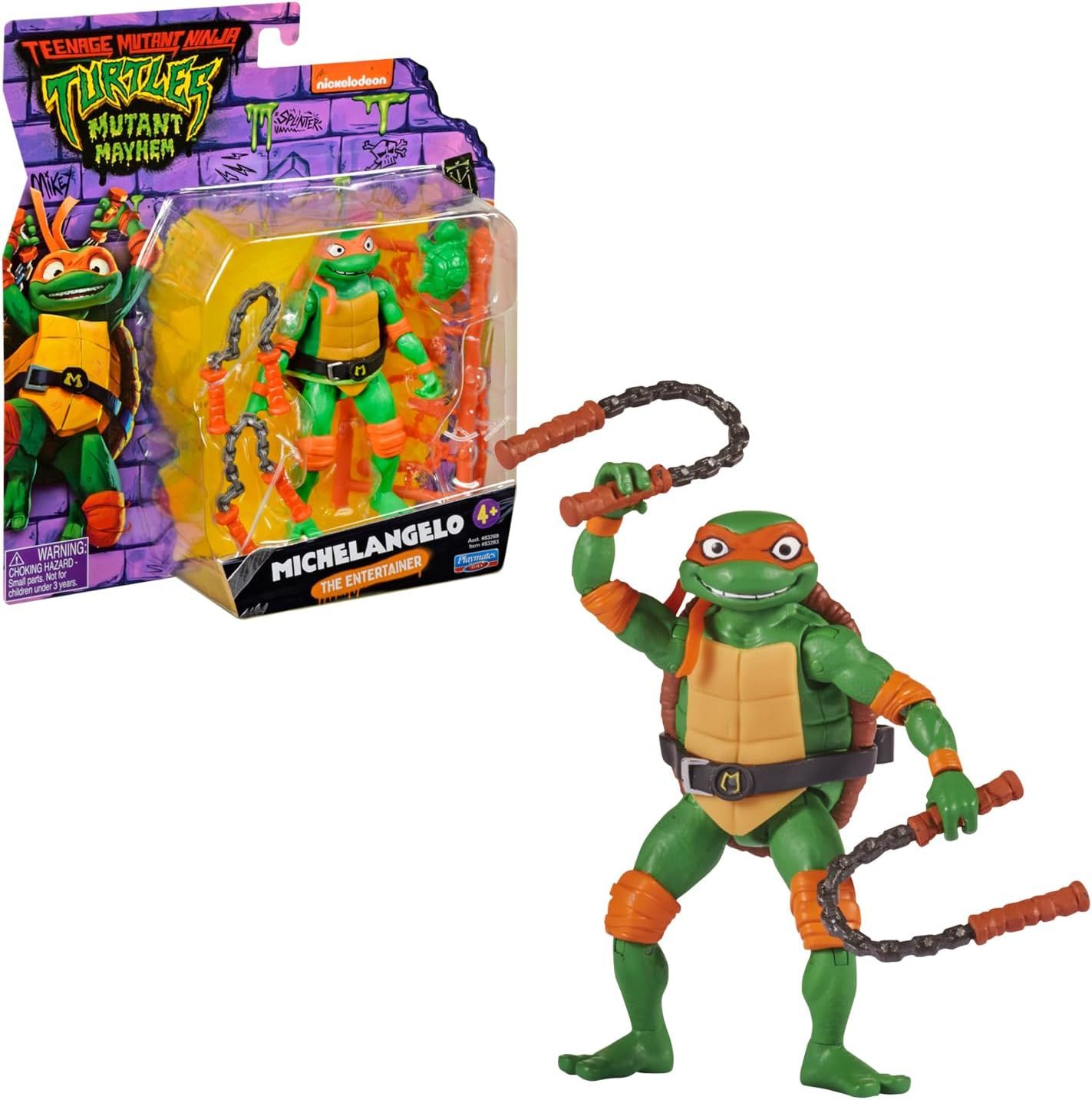 Фигурка Playmates Teenage Mutant Ninja Turtles Микеланджело 83269_83283 -  купить с доставкой по выгодным ценам в интернет-магазине OZON (1414992693)