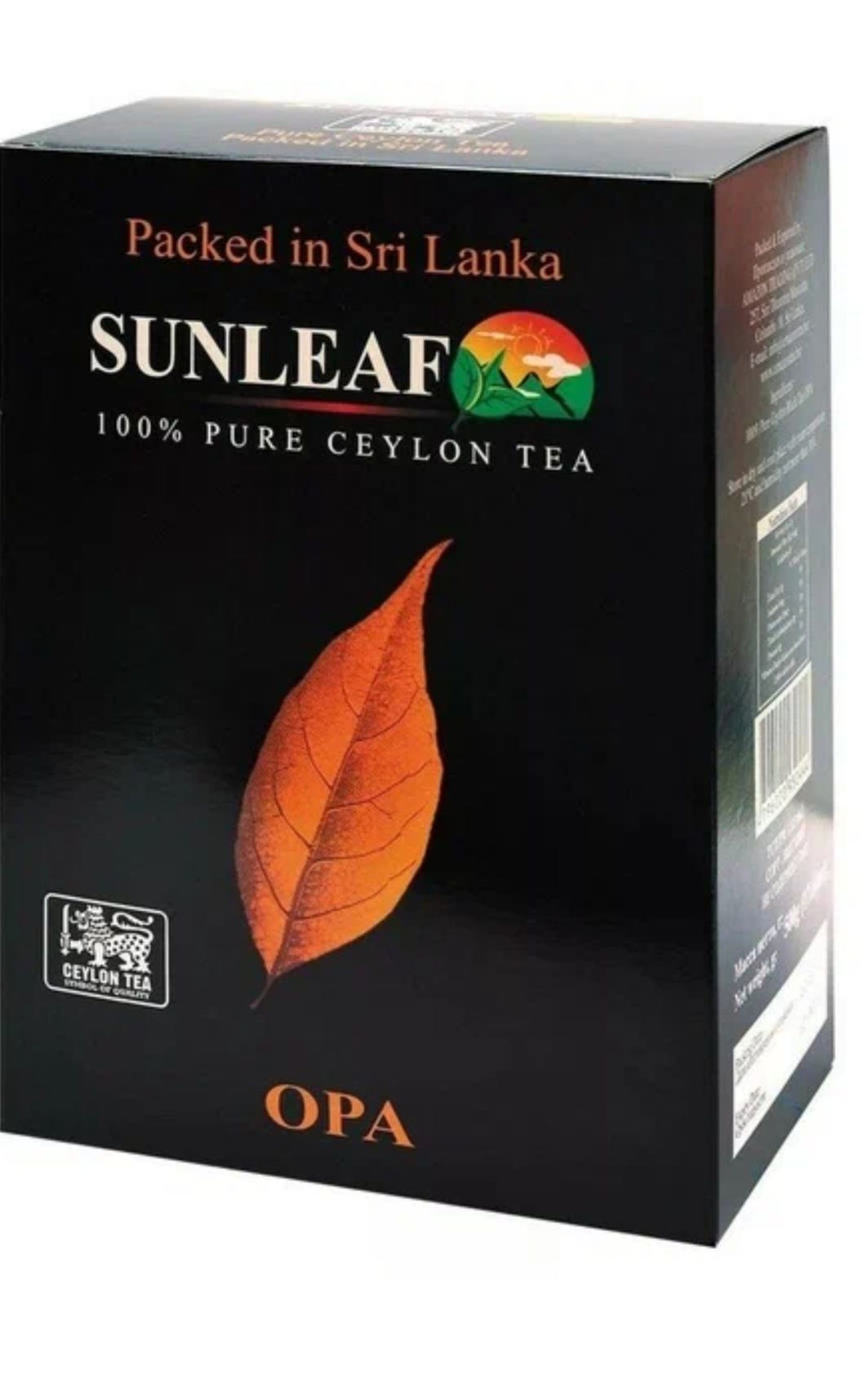 Чай черный Sunleaf OPA листовой, 400 г