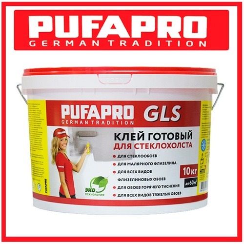 PUFAS PUFAPRO GLS/ПУФАС ПУФАПРО ГЛС, 10кг,готовый клей для стеклообоев