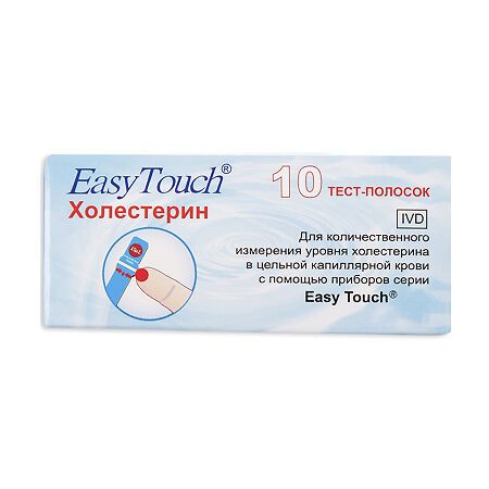 ТЕСТ на Холестерин EASY TOUCH Холестерин 10