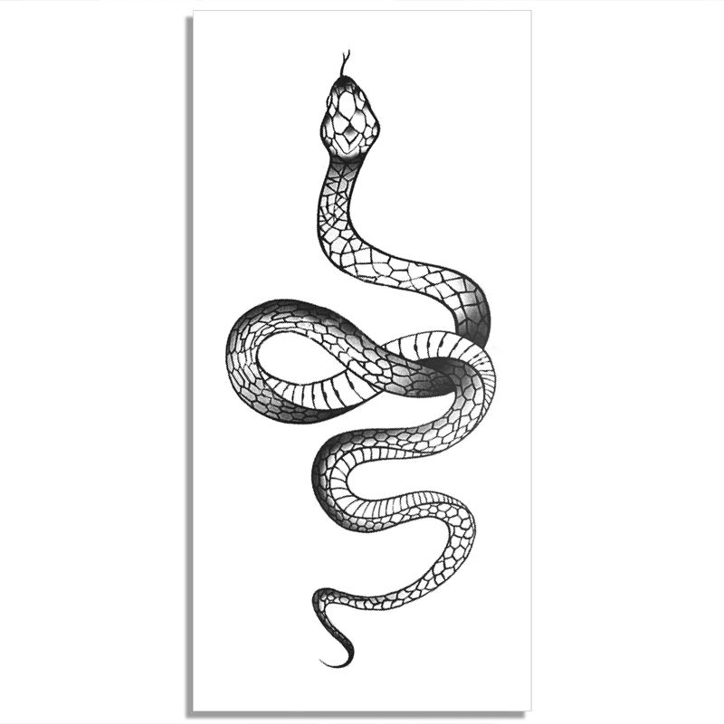 Tattoo'шки Временная тату "Snake" 21*10см