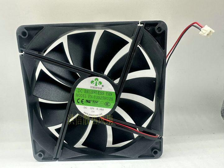 POWERYEAR PY-13525H12S DC12V 0.48A 135*25MM Вентилятор Охлаждения С Высокой Скоростью