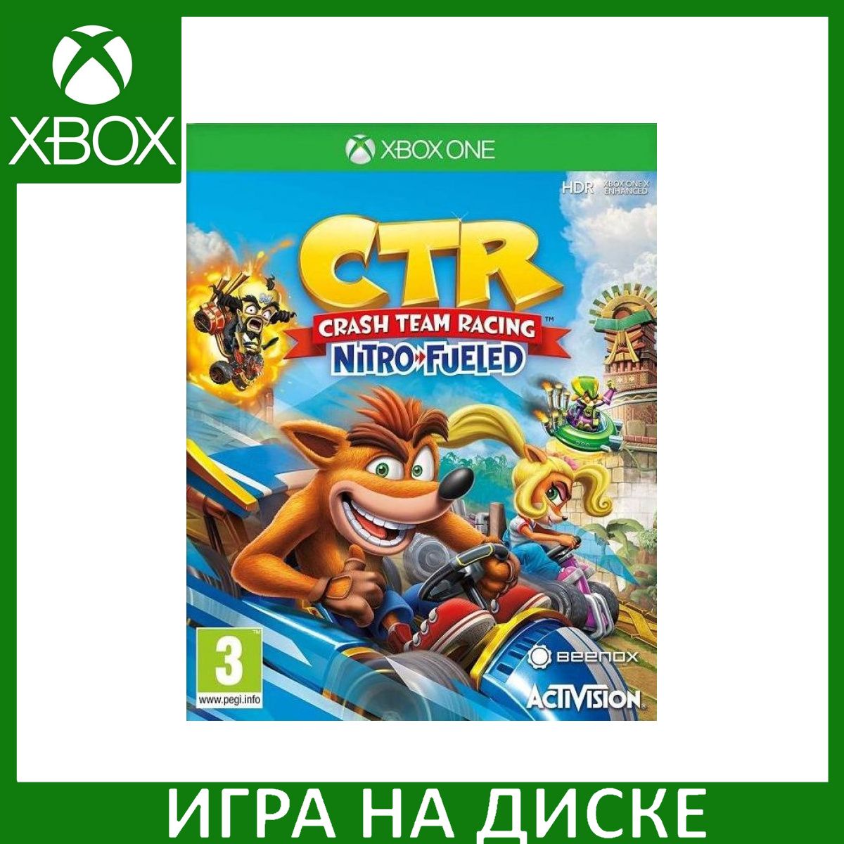 Игра Crash Team Racing Nitro Fueled Xbox One Диск на Xbox One