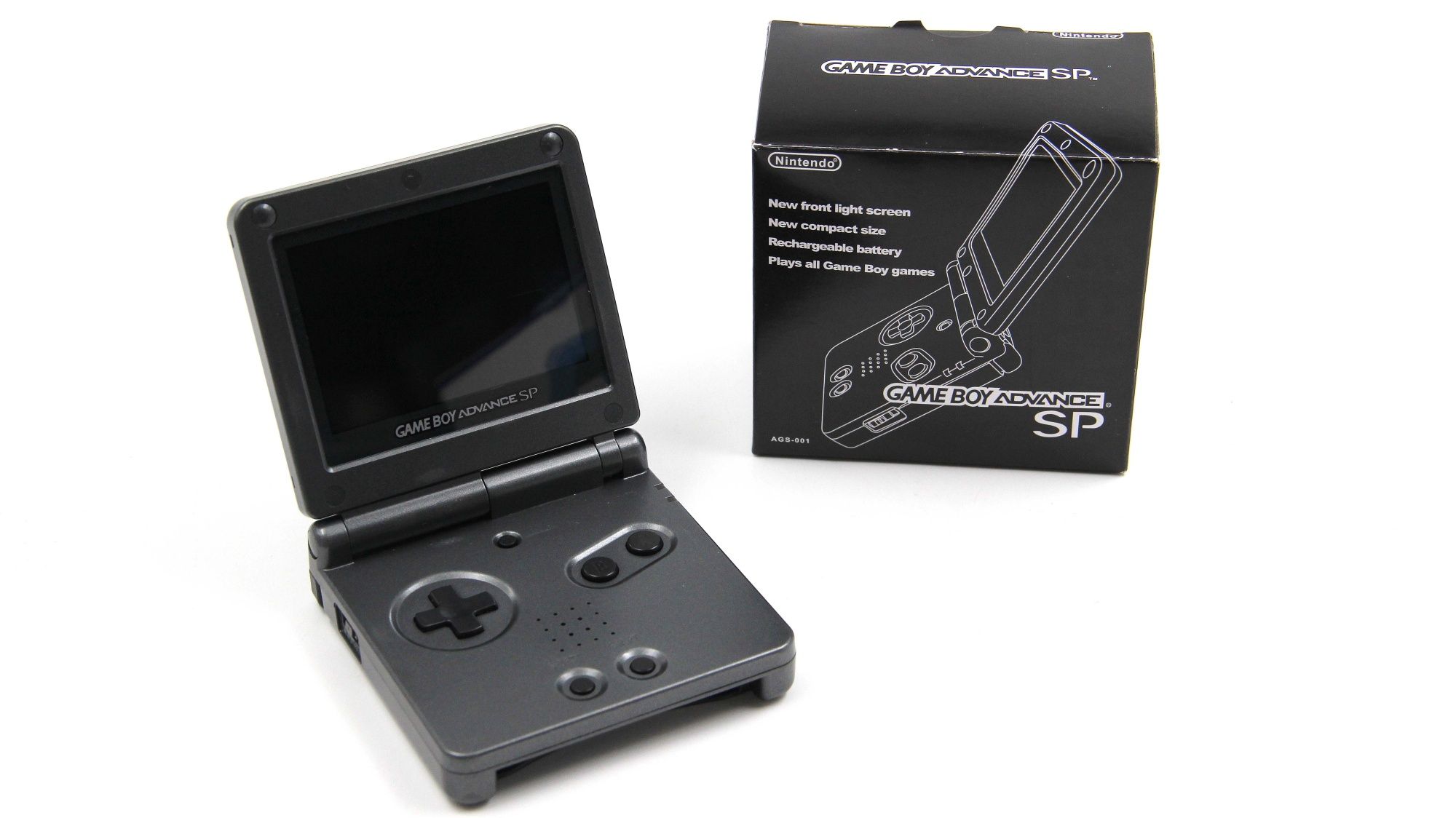 Игровая приставка Nintendo Game Boy Advance SP (AGS-101) Black В коробке -  купить с доставкой по выгодным ценам в интернет-магазине OZON (1454379704)