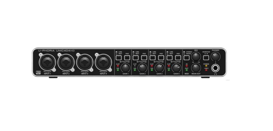 BEHRINGER UMC404HD внешний USB / MIDI интерфейс для записи и воспроизведения звука на компьютере (PC / MAC)