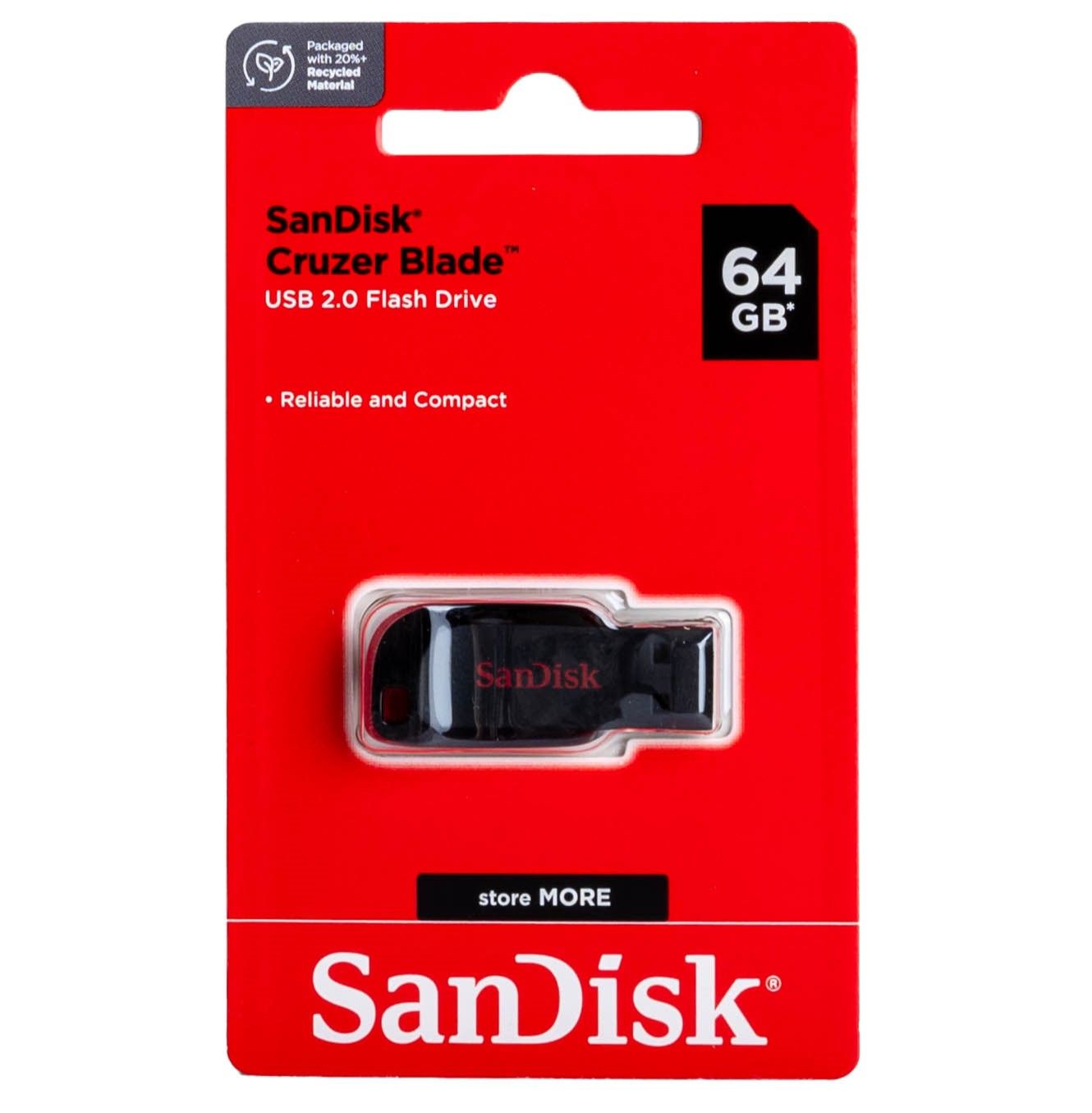 Флеш-накопитель (флэшка) SanDisk 64 ГБ Cruzer Blade