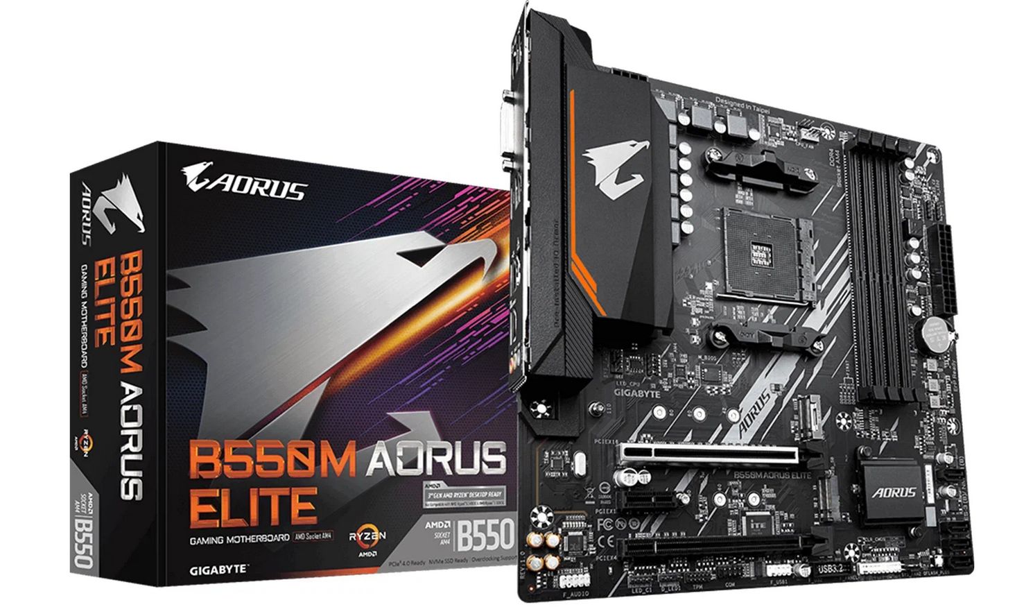 Материнская плата Gigabyte B550M AORUS ELITE