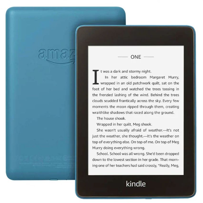 Amazon6"ЭлектроннаякнигаЭлектроннаякнигаKindlePaperwhite4,32ГБ,электроннаякнигасподсветкой,бесплатныйзащитныйчехол/пленка,синий