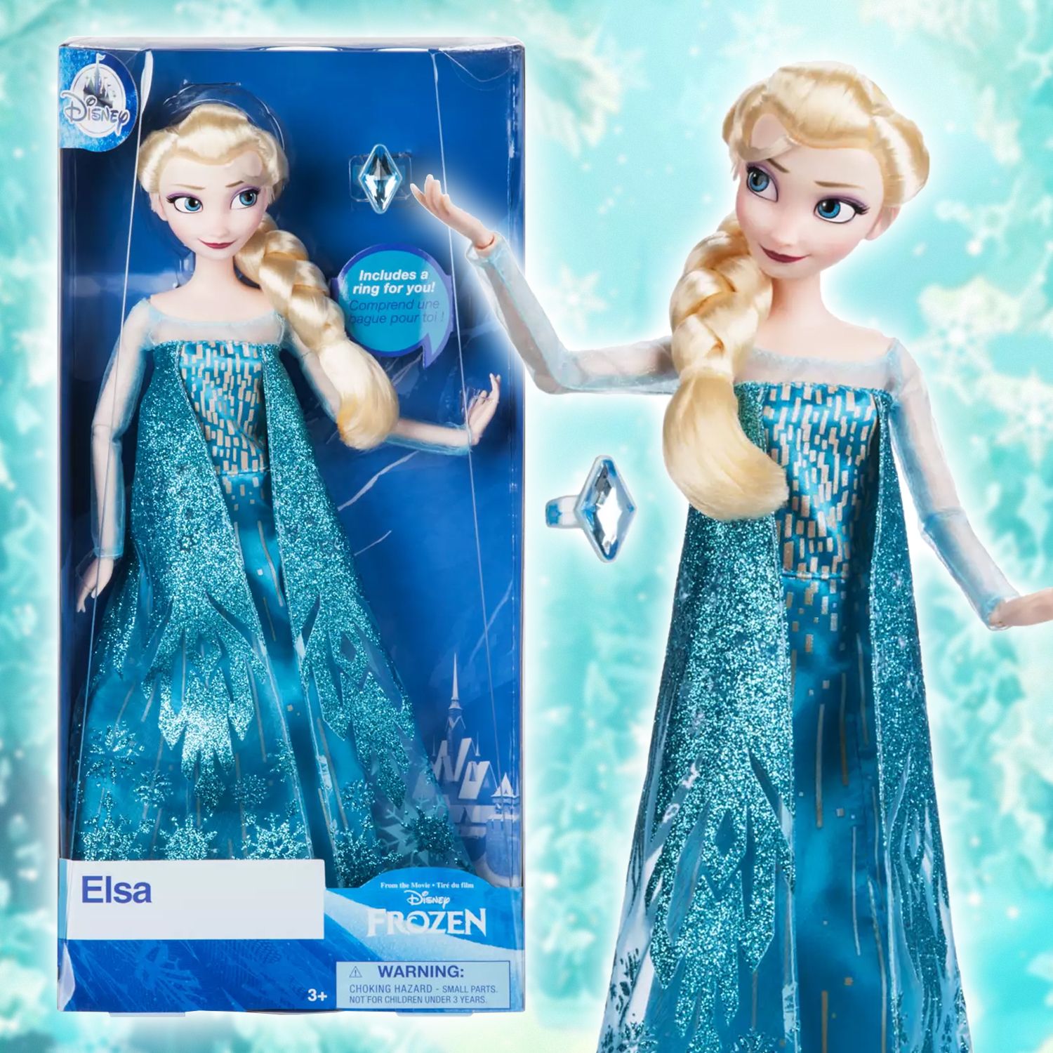 Кукла Эльза Холодное сердце с колечком для девочки, Disney Store