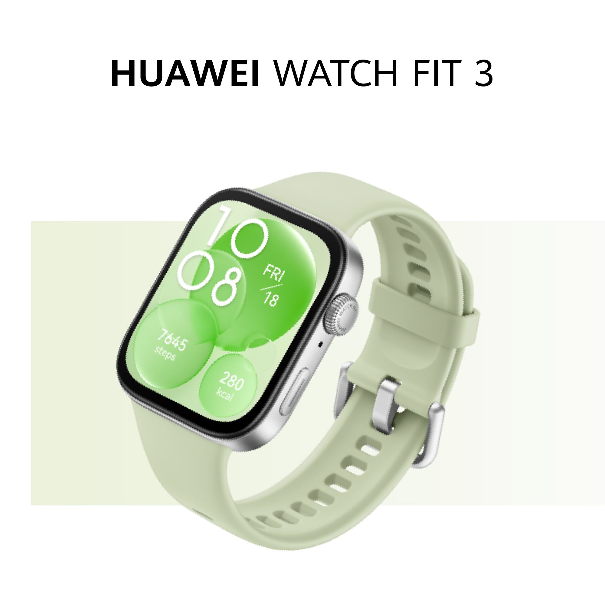 HUAWEI Фитнес-браслет WATCH FIT 3, зеленый