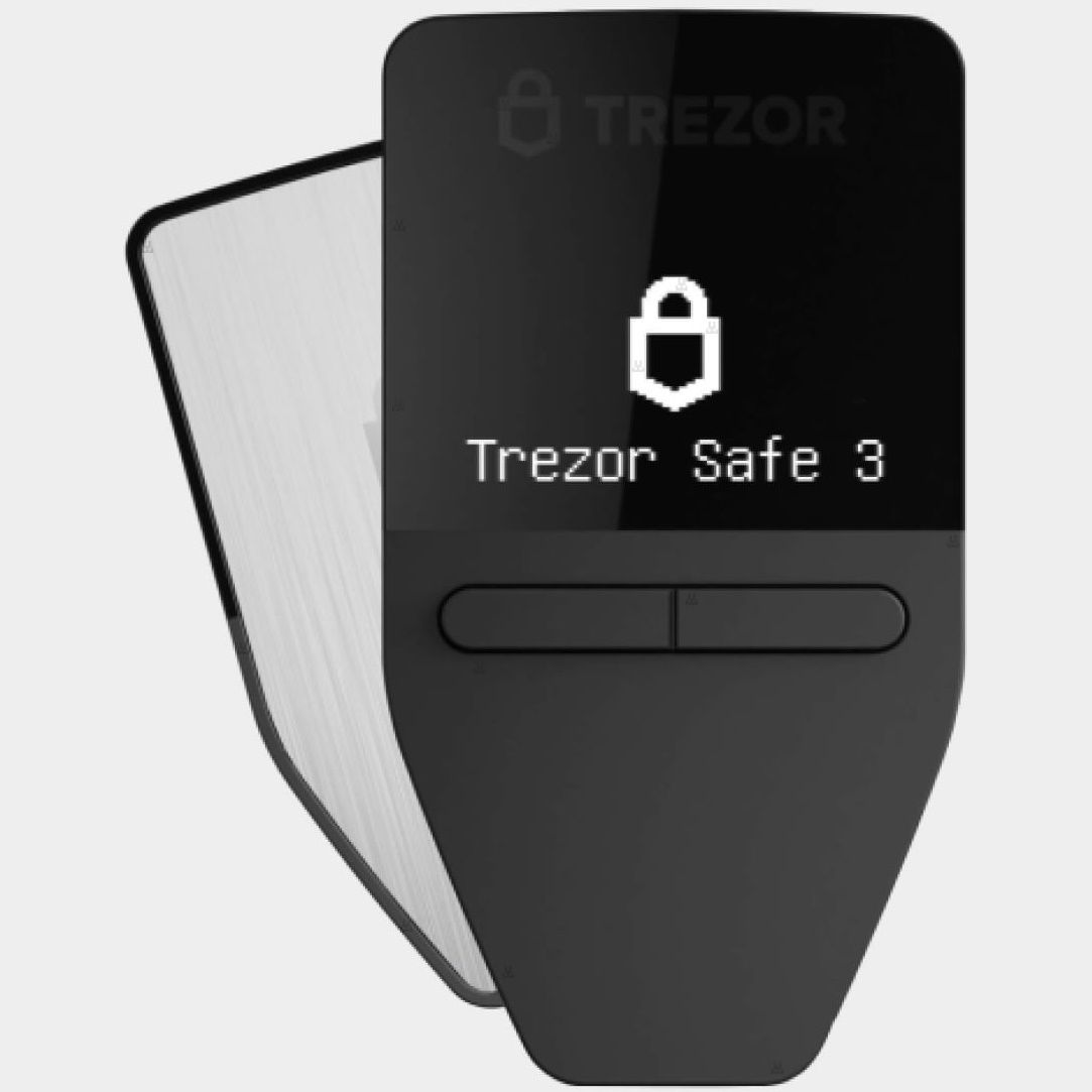 Аппаратный криптокошелек Trezor Safe 3, Stellar Silver